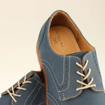 TB Phelps Reggie Suede Wingtip Shoes Flag Navy