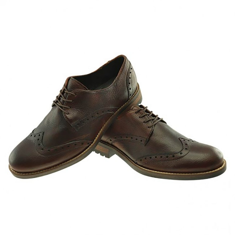 TB Phelps Ryan Deerskin Wingtip Oxfords Chestnut