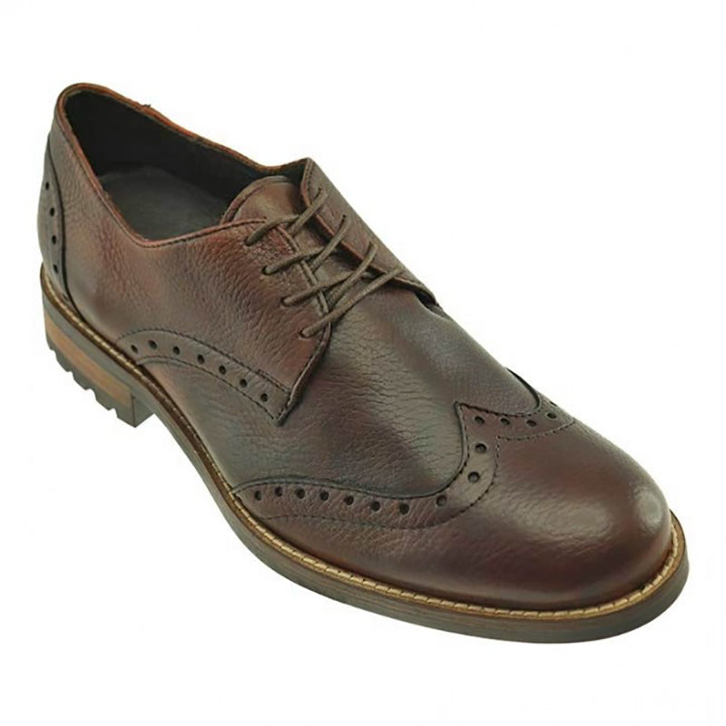 TB Phelps Ryan Deerskin Wingtip Oxfords Chestnut