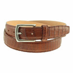 TB Phelps Torrence Alligator Dress Belt Cognac