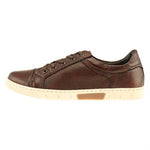 TB Phelps Tribeca Deerskin Lace-Up Sneakers Chestnut