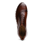 Zelli Testo Italian Calfskin Sneakers Brown (65-395-BRN)