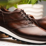Zelli Testo Italian Calfskin Sneakers Brown (65-395-BRN)