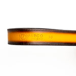 Marco Di Milano Texas Caiman Crocodile & Calfskin Belt Mustard / Brown