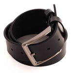 Vinci Leather The Mercury Calfskin Belt Black