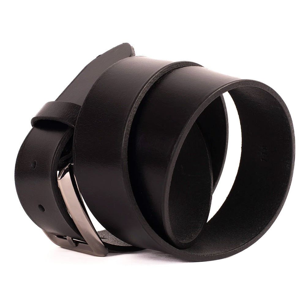 Vinci Leather The Mercury Calfskin Belt Black