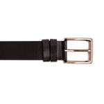 Vinci Leather The Mercury Calfskin Belt Black