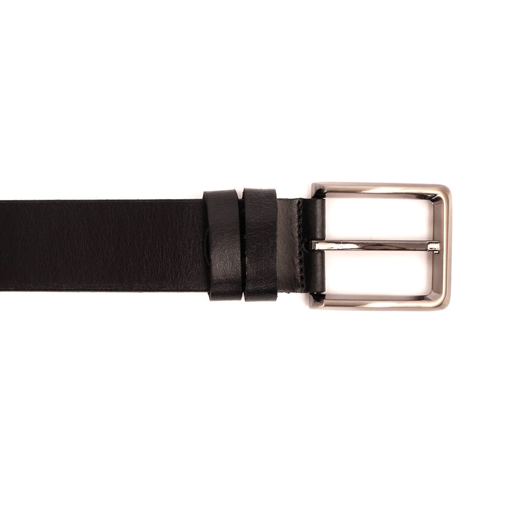 Vinci Leather The Mercury Calfskin Belt Black