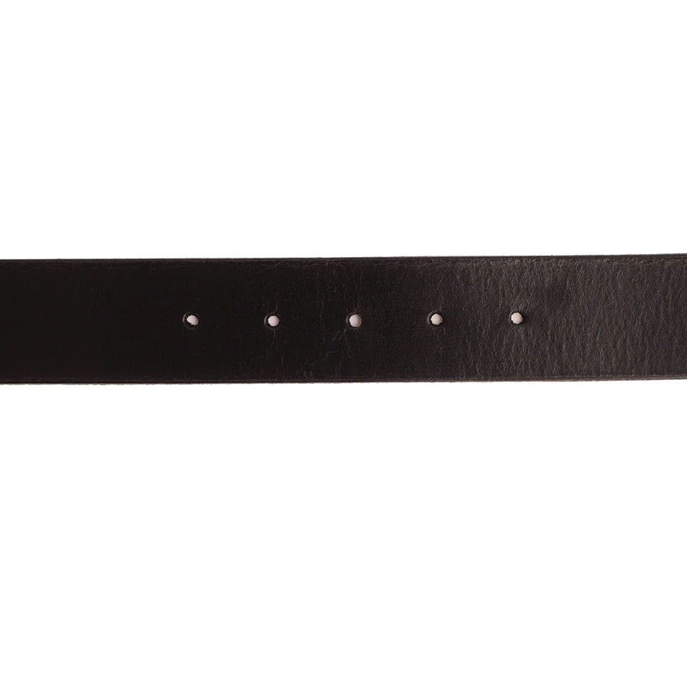 Vinci Leather The Mercury Calfskin Belt Black