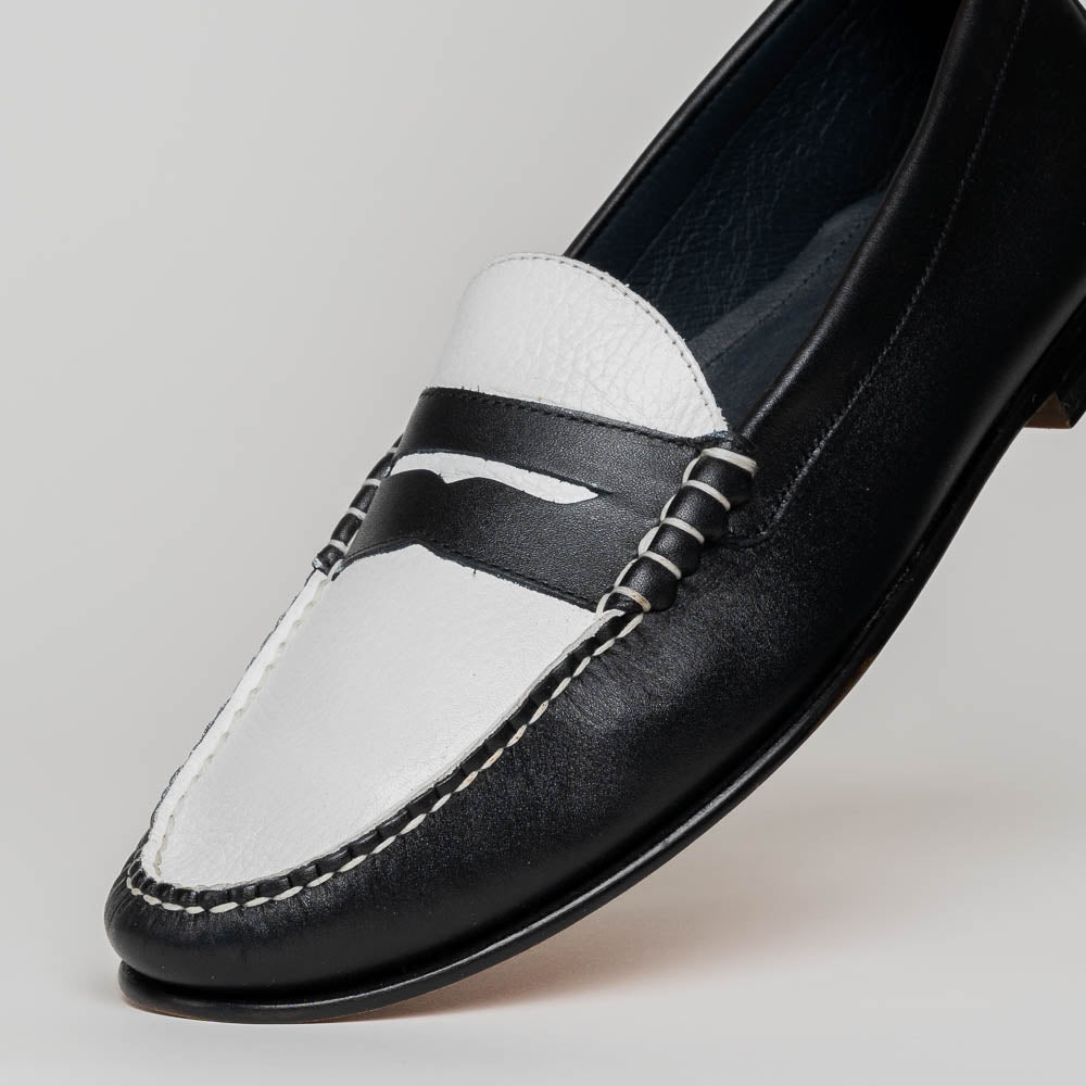 TB Phelps The Shag Loafers Black / White