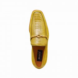 Mauri 4800 Suede / Calfskin / Ostrich Leg Loafer Apple (Special Order)