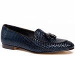 Zelli Tino Woven Tassel Loafers Blue (15-216-NVY)
