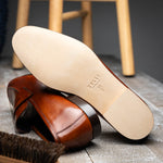 Zelli Tippa Italian Calfskin Penny Loafers Cognac (15-750-CGN)