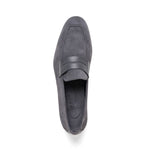 Zelli Tippa Suede / Calfskin Penny Loafers Grey (16-672-GRY)