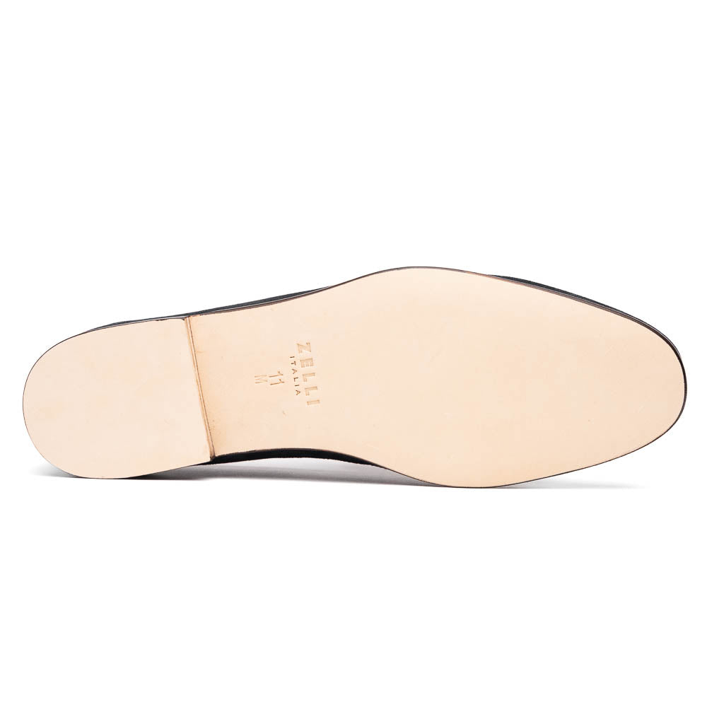 Zelli Tippa Suede / Calfskin Penny Loafers Grey (16-672-GRY)