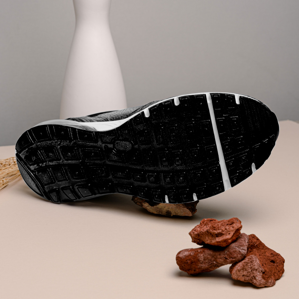 Belvedere Todd Ostrich Leg Sneakers Black (E02)