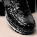 Belvedere Todd Ostrich Leg Sneakers Black (E02)
