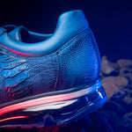Belvedere Todd Ostrich Leg Sneakers Ocean Blue (E02)