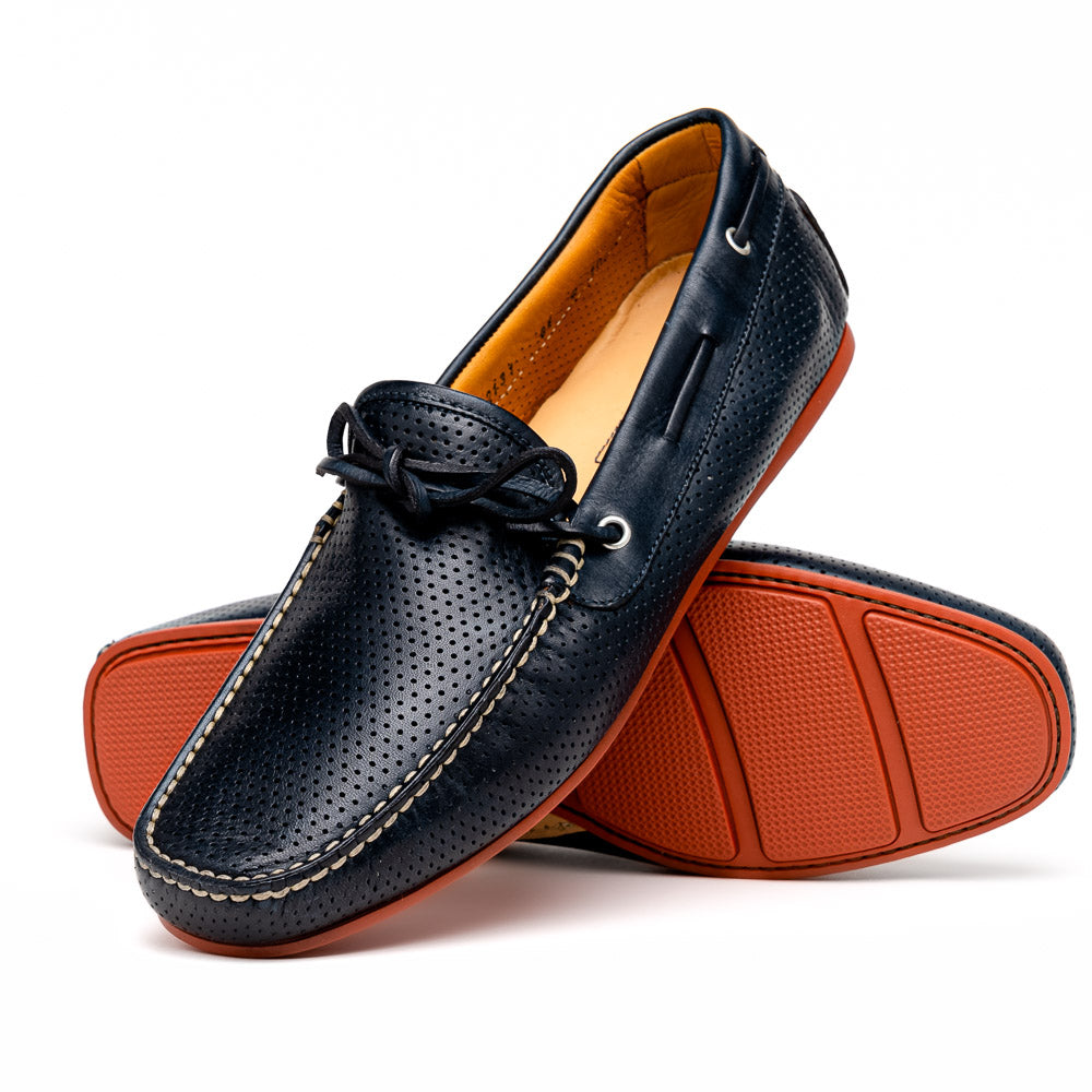 Santoni Driving Shoes Navy