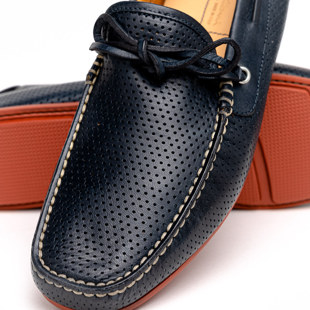 Santoni Driving Shoes Navy