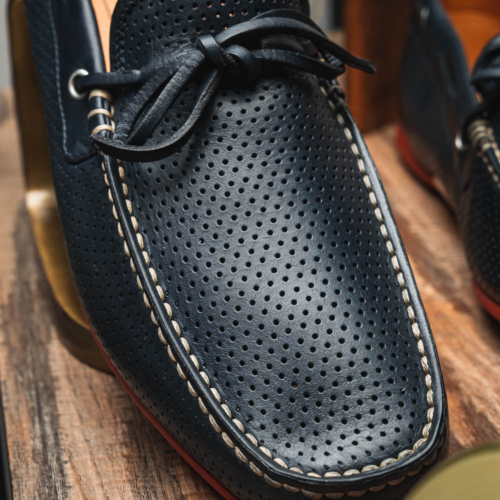 Santoni Driving Shoes Navy