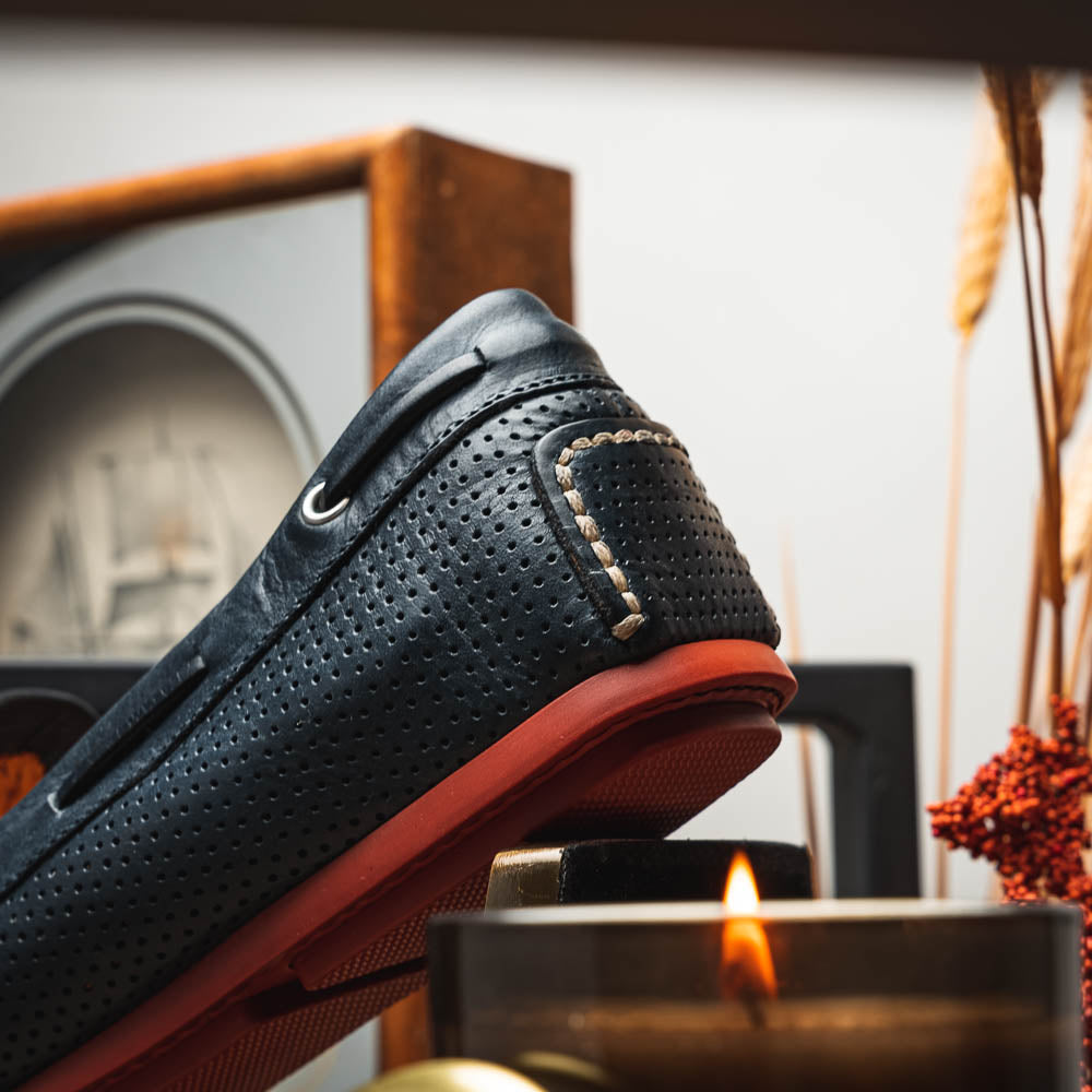 Santoni Driving Shoes Navy