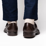 Marco Di Milano Toluca Crocodile & Lizard Monk Strap Brown