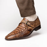 Marco Di Milano Toluca Crocodile & Lizard Monk Strap Rustic Orix