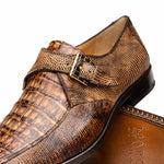 Marco Di Milano Toluca Crocodile & Lizard Monk Strap Rustic Orix