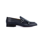 Corrente P000597 Tomaso Double Buckle Loafer Navy