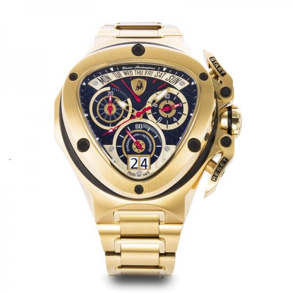 Tonino Lamborghini Spyder 3010 Stainless Steel Chronographic Watch Gold