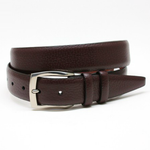 Torino Leather Soft Pebble Grain Belt Cordovan