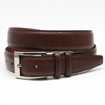 Torino Leather Shrunken Calfskin Leather Belt Brown