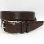 Torino Leather Italian Bulgaro Calf Belt Brown