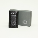 Torino Leather Lizard Magnetic Money Clip Black