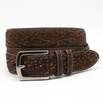 Torino Leather African Elephant Belt Cognac