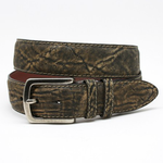 Torino Leather African Elephant Belt Olive