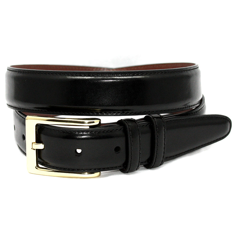 Torino Leather Antigua Leather Belt Black
