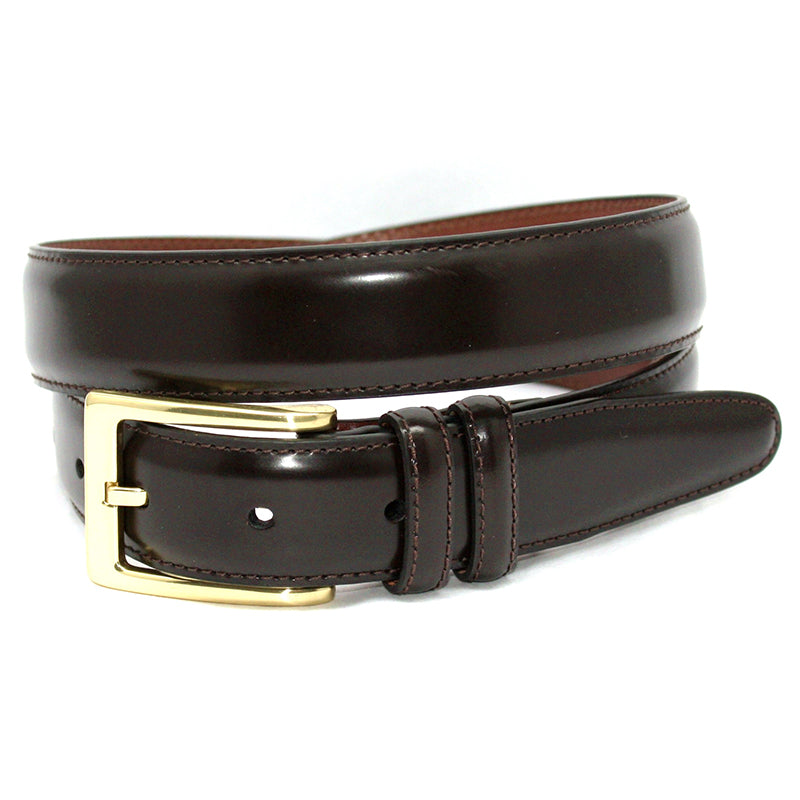 Torino Leather Big & Tall Antigua Leather Belt Brown