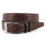 Torino Leather Deertan Glove Leather Belt Chestnut