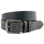 Torino Leather Distressed Waxed Harness Leather Jean Belt Charcoal