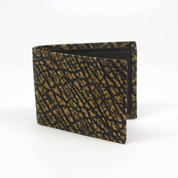 Torino Leather Elephant Billfold Wallet Olive