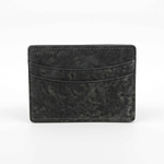 Torino Leather Elephant Card Case Charcoal