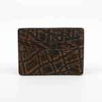 Torino Leather Elephant Card Case Cognac