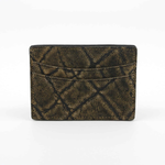 Torino Leather Elephant Card Case Olive