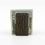 Torino Leather Elephant Skin Money Clip Cognac