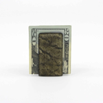 Torino Leather Elephant Skin Money Clip Olive