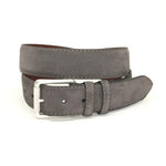 Torino Leather European Suede Belt Slate