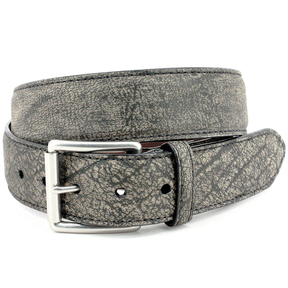 Torino Leather Genuine African Cape Buffalo Skin Belt Antique Grey