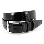 Torino Leather Genuine American Alligator Belt Black